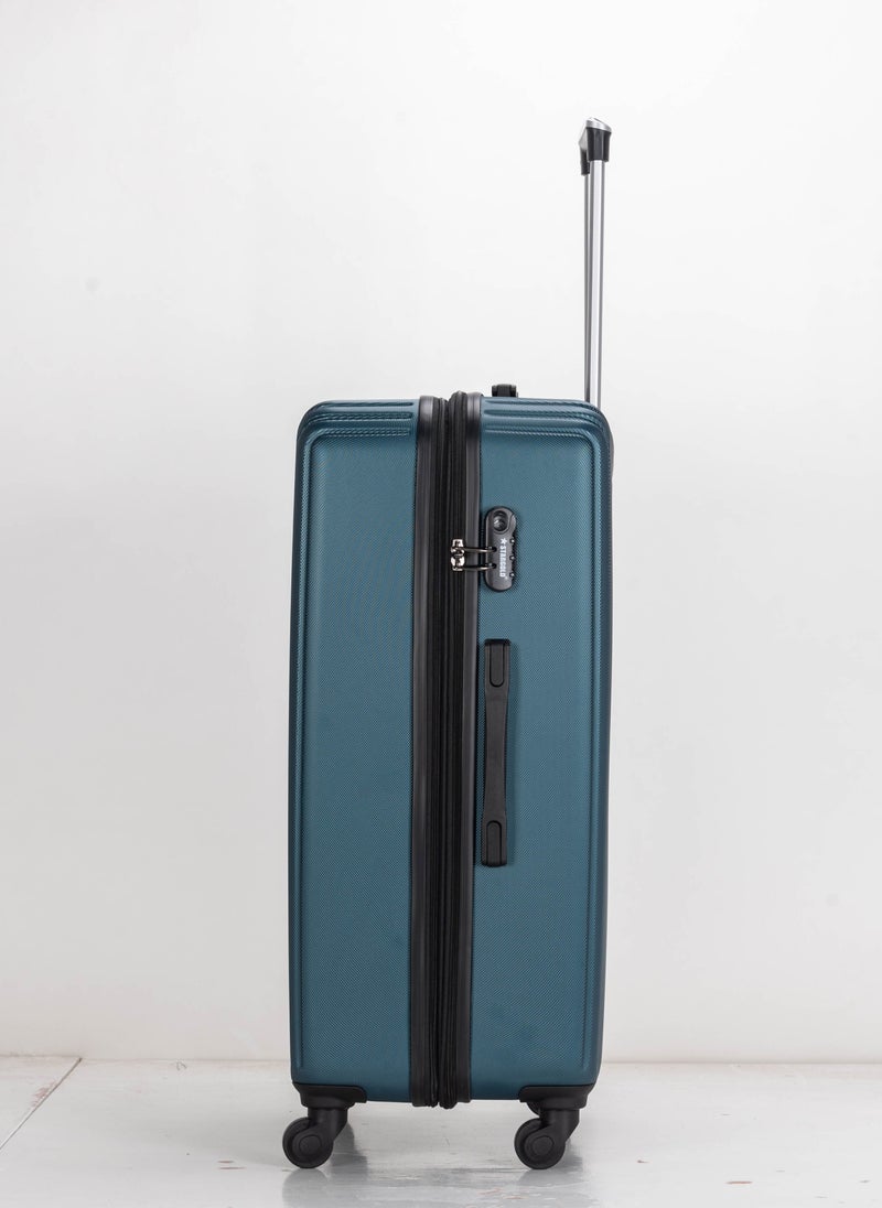 ستارجولد مجموعة حقائب سفر بعجلات صلبة ABS مكونة من 3 قطع بعجلات دوارة مع قفل رقمي أزرق نيلي - Image 5